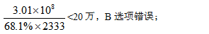 2021年行政职业能力测试每日一练（3.23）-资料分析